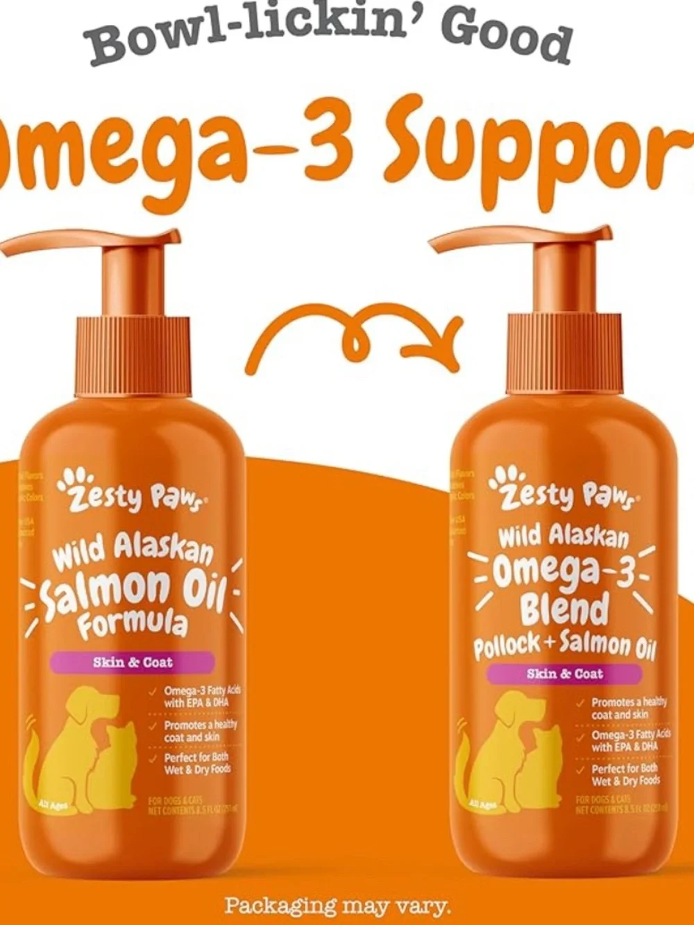 Wild Alaskan Omega-3 Blend Pollock + Salmon Oil - Orange